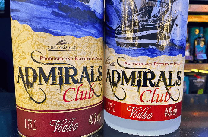 ADMIRALS CLUB VODKA XXL 1,75L POLSKA WÓDKA PREMIUM W METALOWYM CYLINDRZE